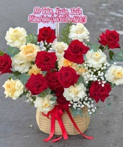Giỏ Hoa Hồng Đỏ Sang Trọng | Shop Hoa Tươi Thủ Đức